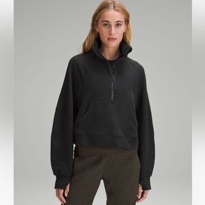 Scuba Oversized Funnel- Neck Half Zip